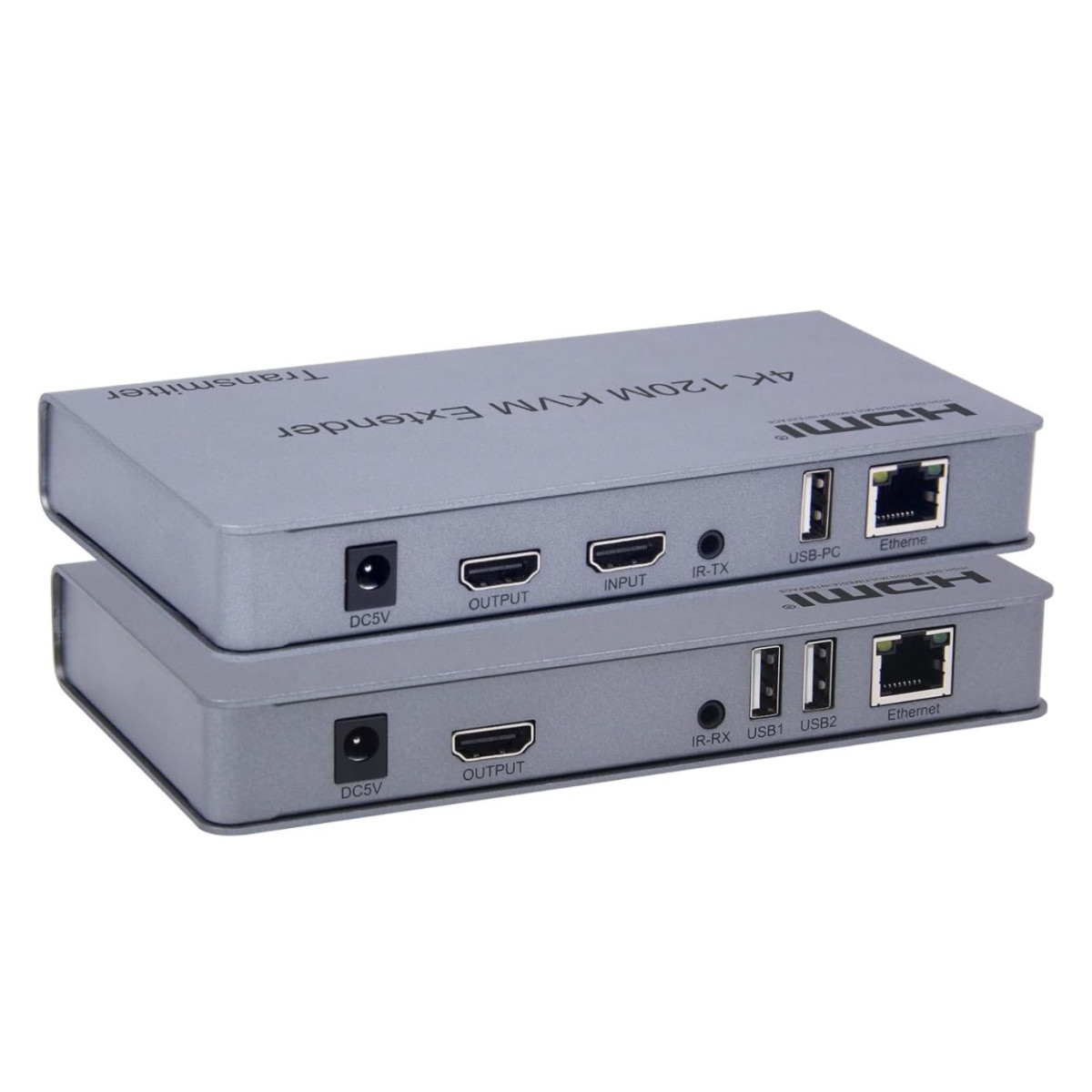 E-Link 4K 120M HDMI KVM extender over IP, with IR Control, USB
